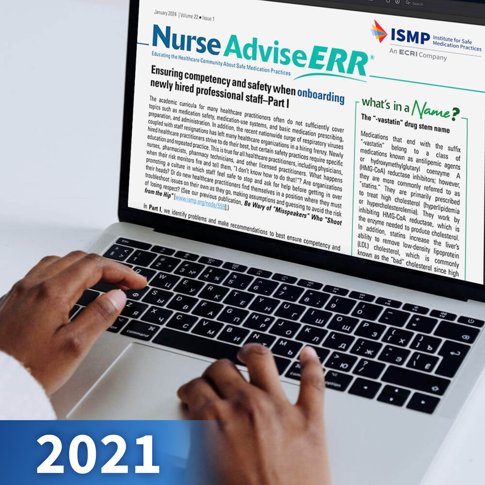 ISMP Medication Safety Alert!® Nurse AdviseERR Newsletter - 2021 Single Issues